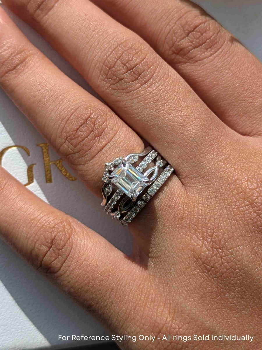 Sylphy Crown Silver Stackable Ring