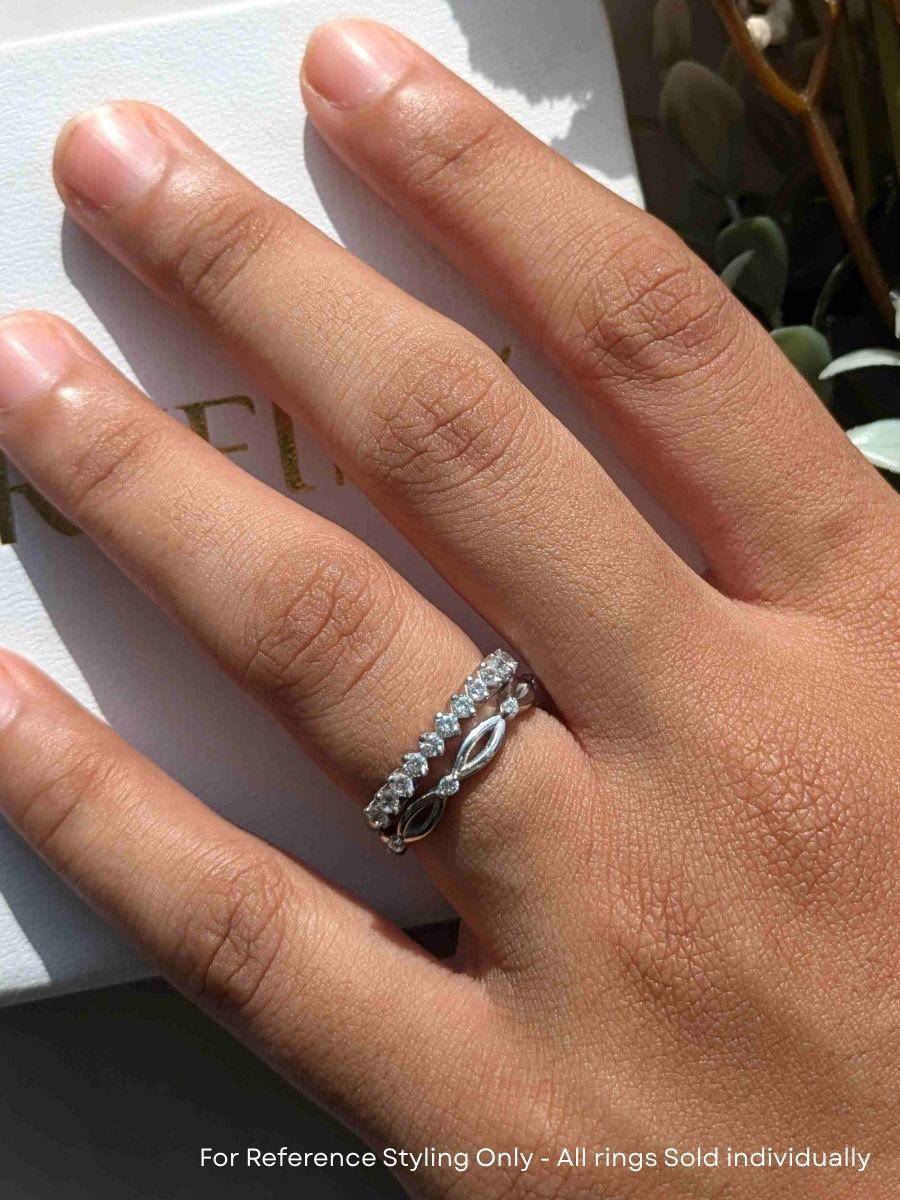 Round Silver Stackable Ring