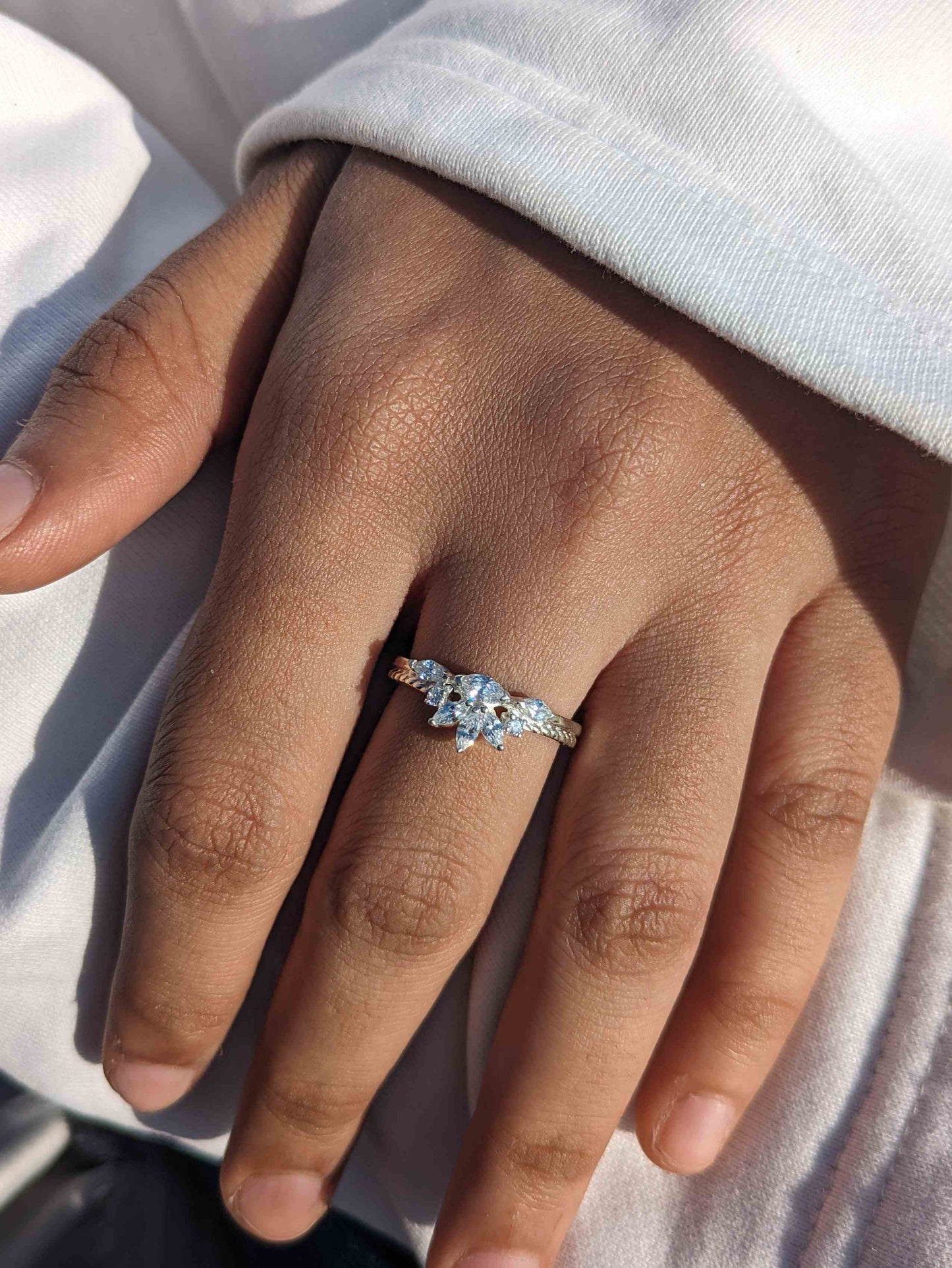 Elena Silver Crown Ring