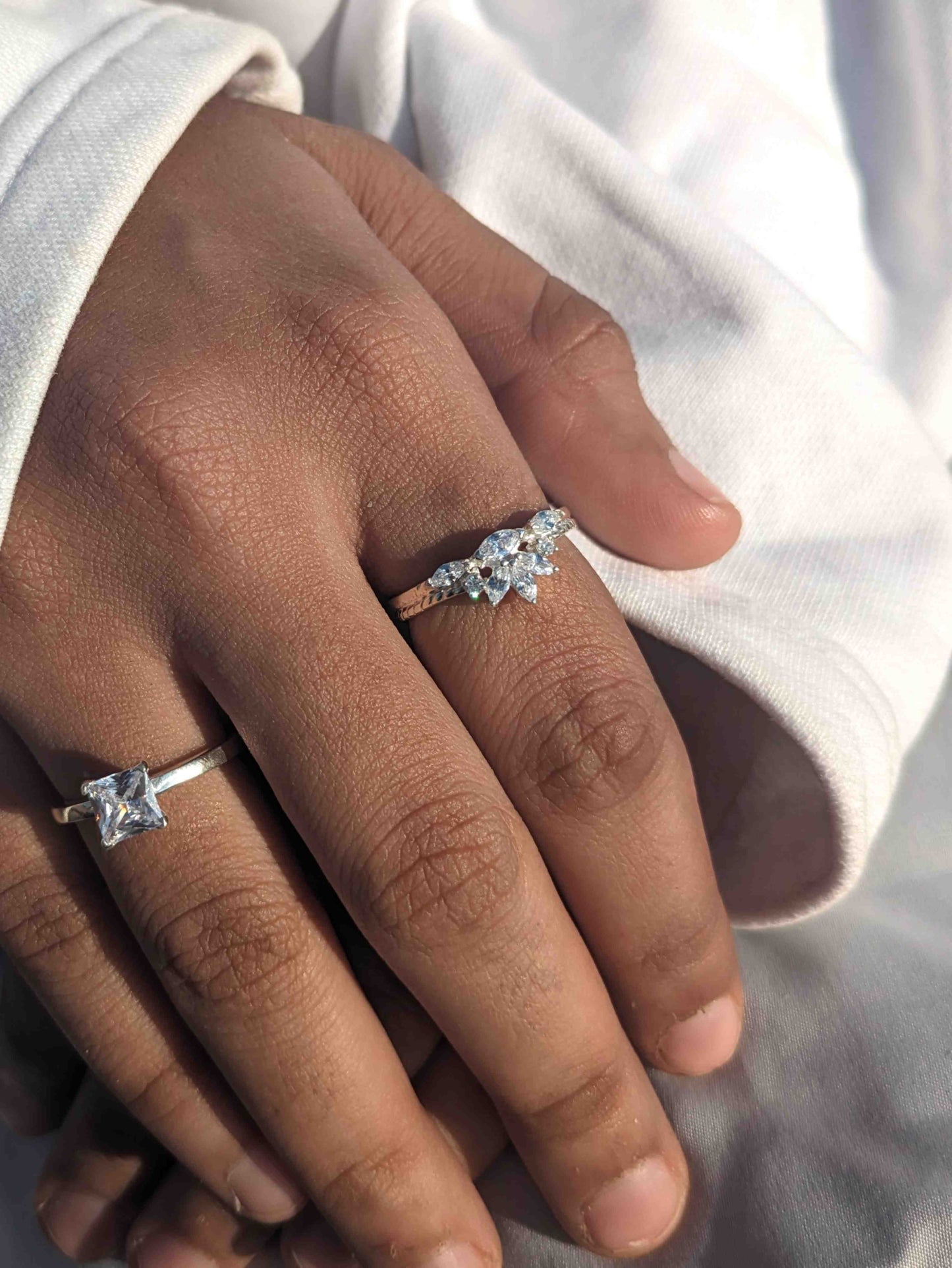 Elena Silver Crown Ring