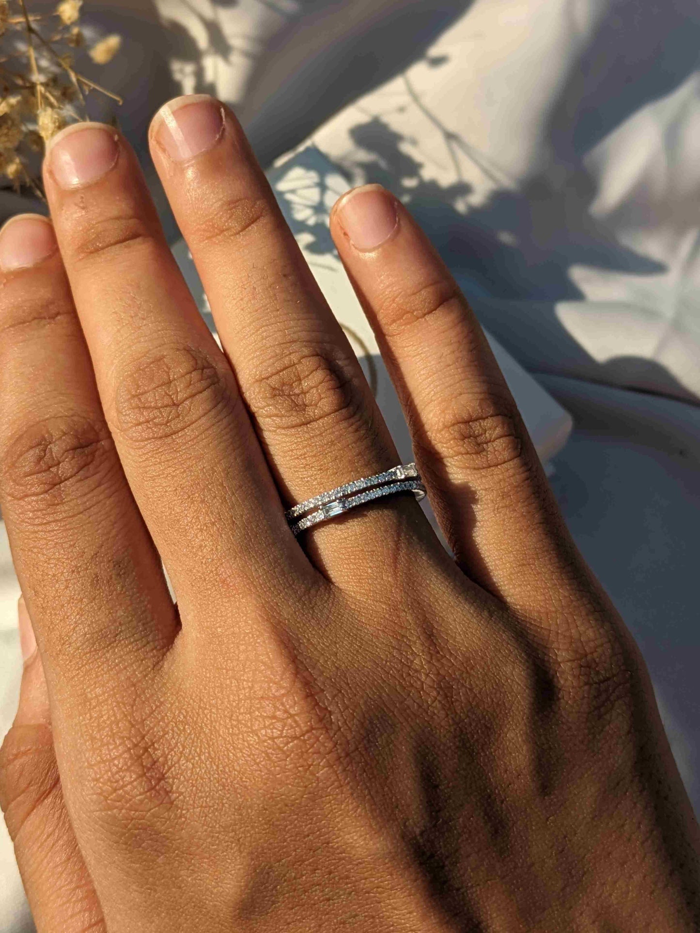 Raelyn Silver Diamond Ring