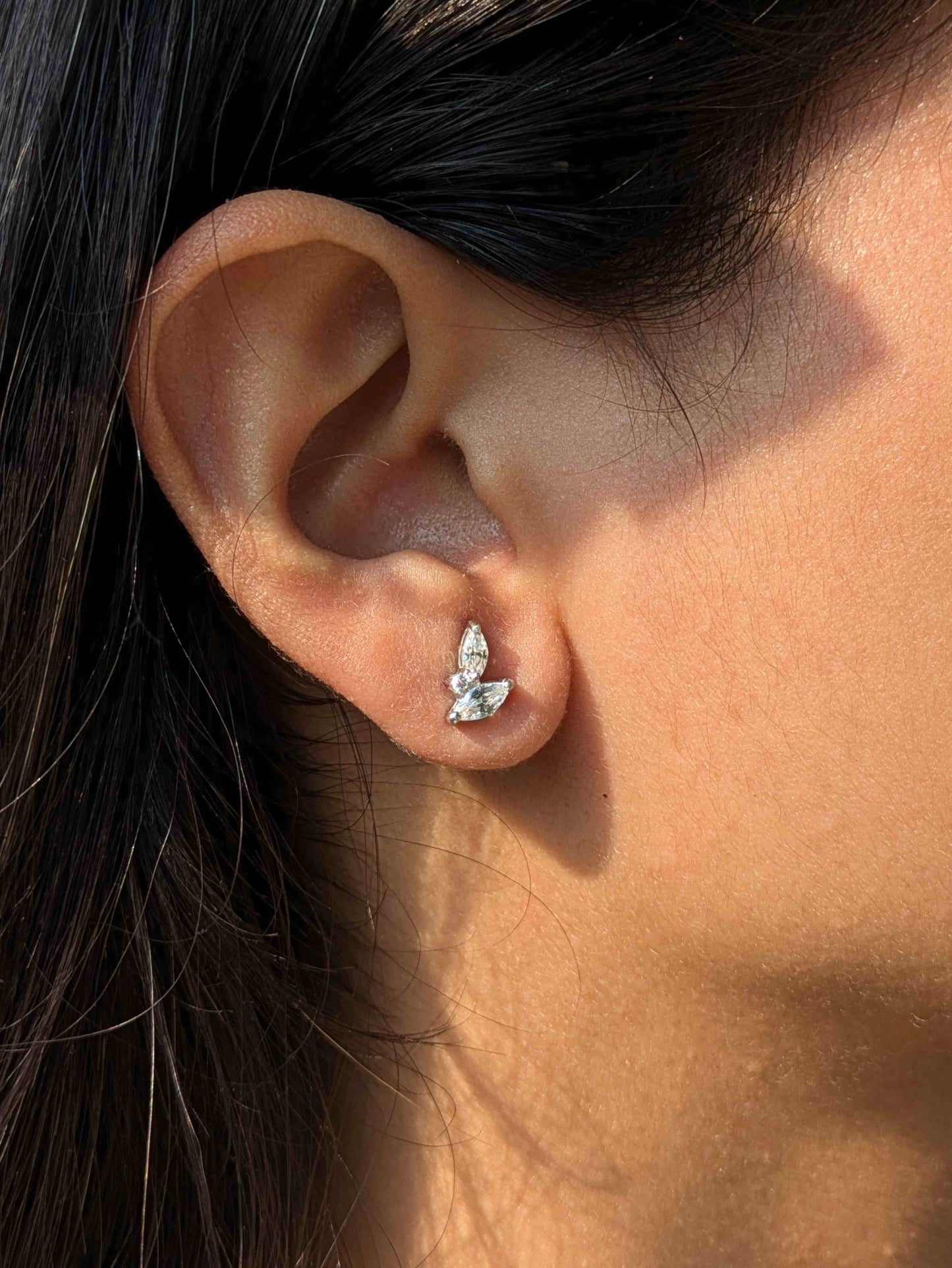 Dainty Birdie Silver Earring