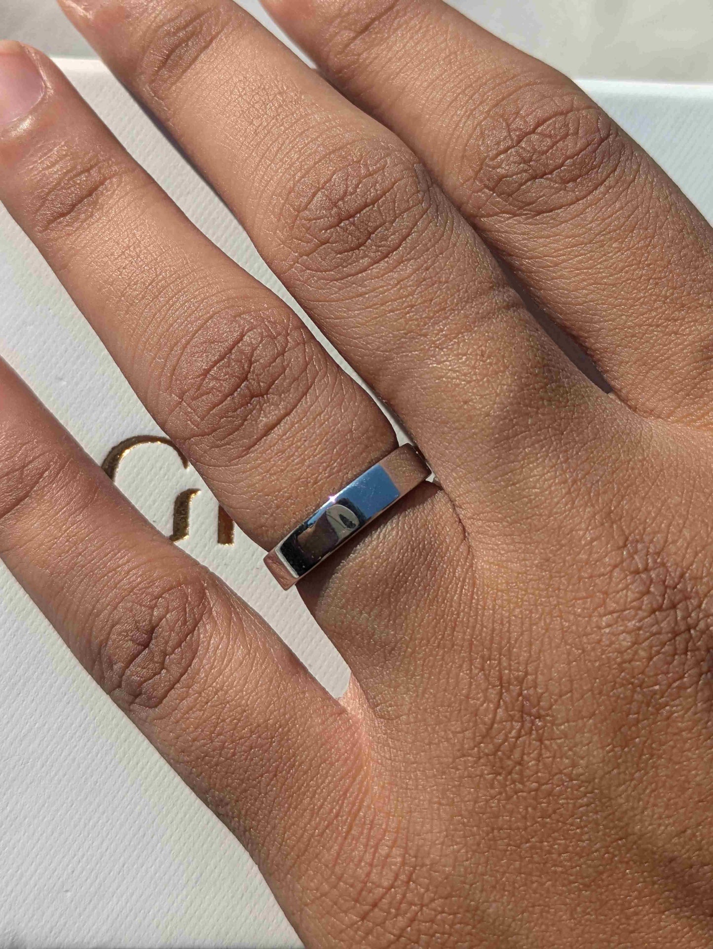 Classic 4 mm Thick Silver Band