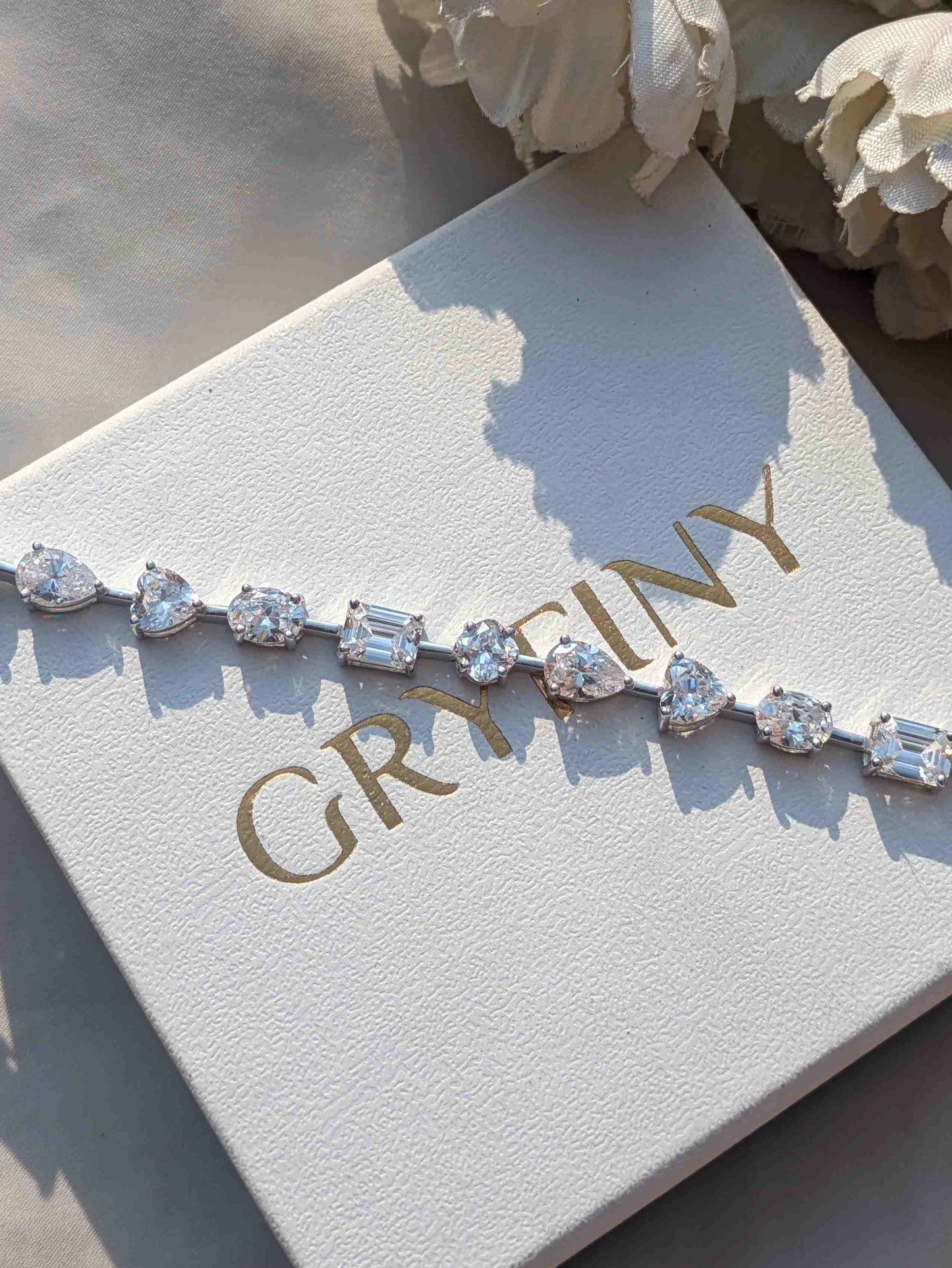 Luxe MultiStone Tennis Silver Bracelet