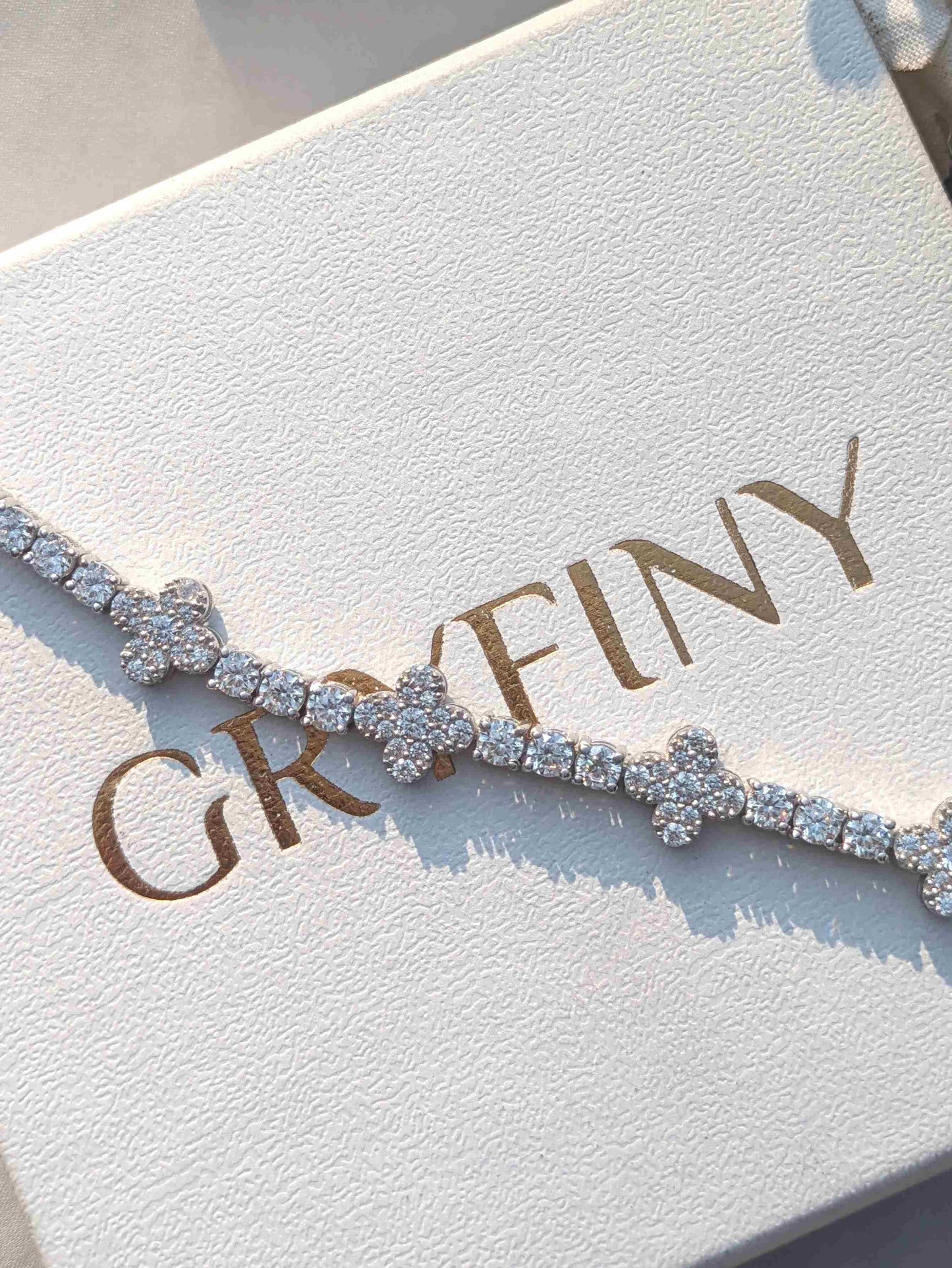 Clover Tennis Silver Bracelet
