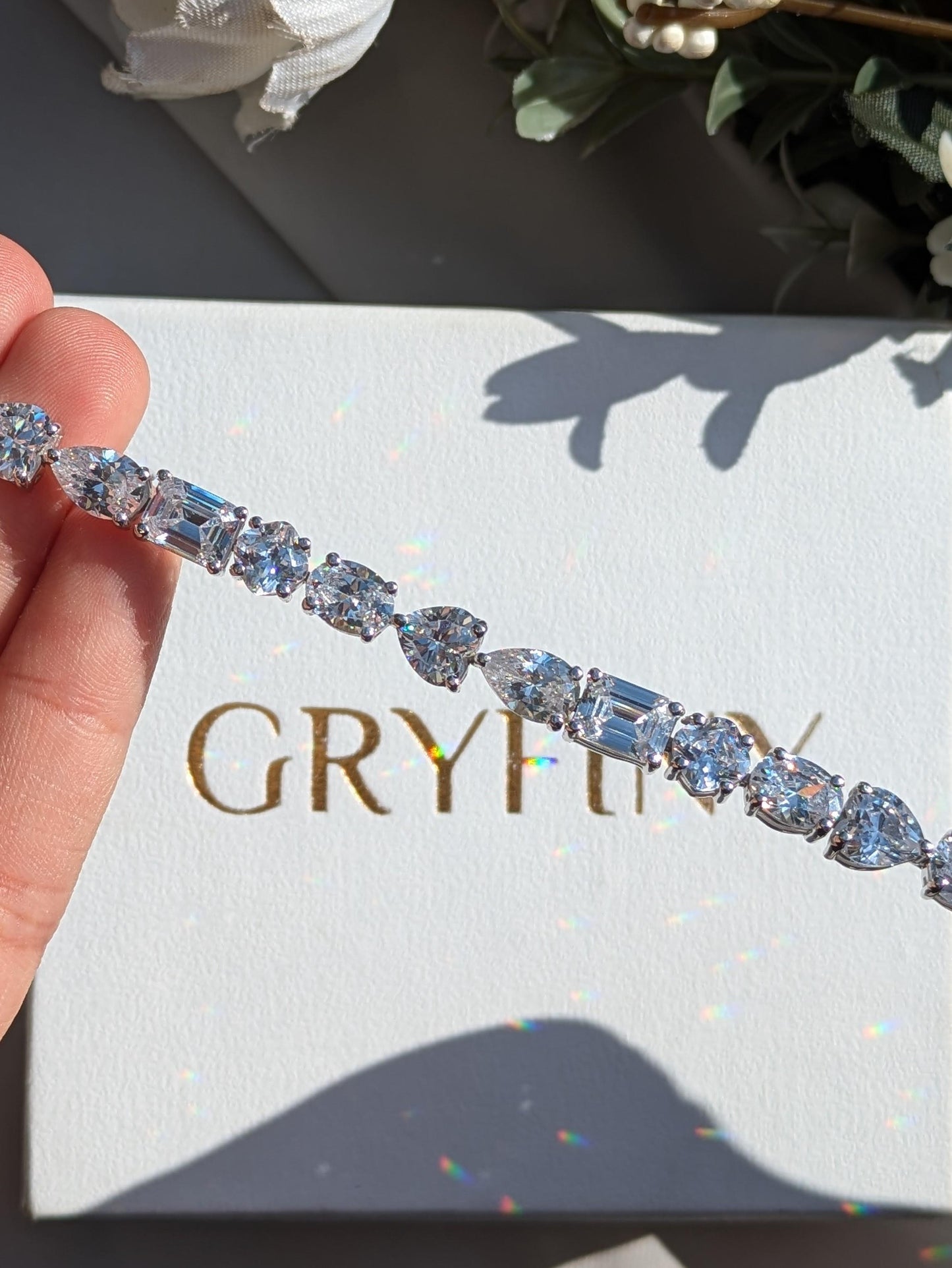 MultiStone Tennis Silver Bracelet