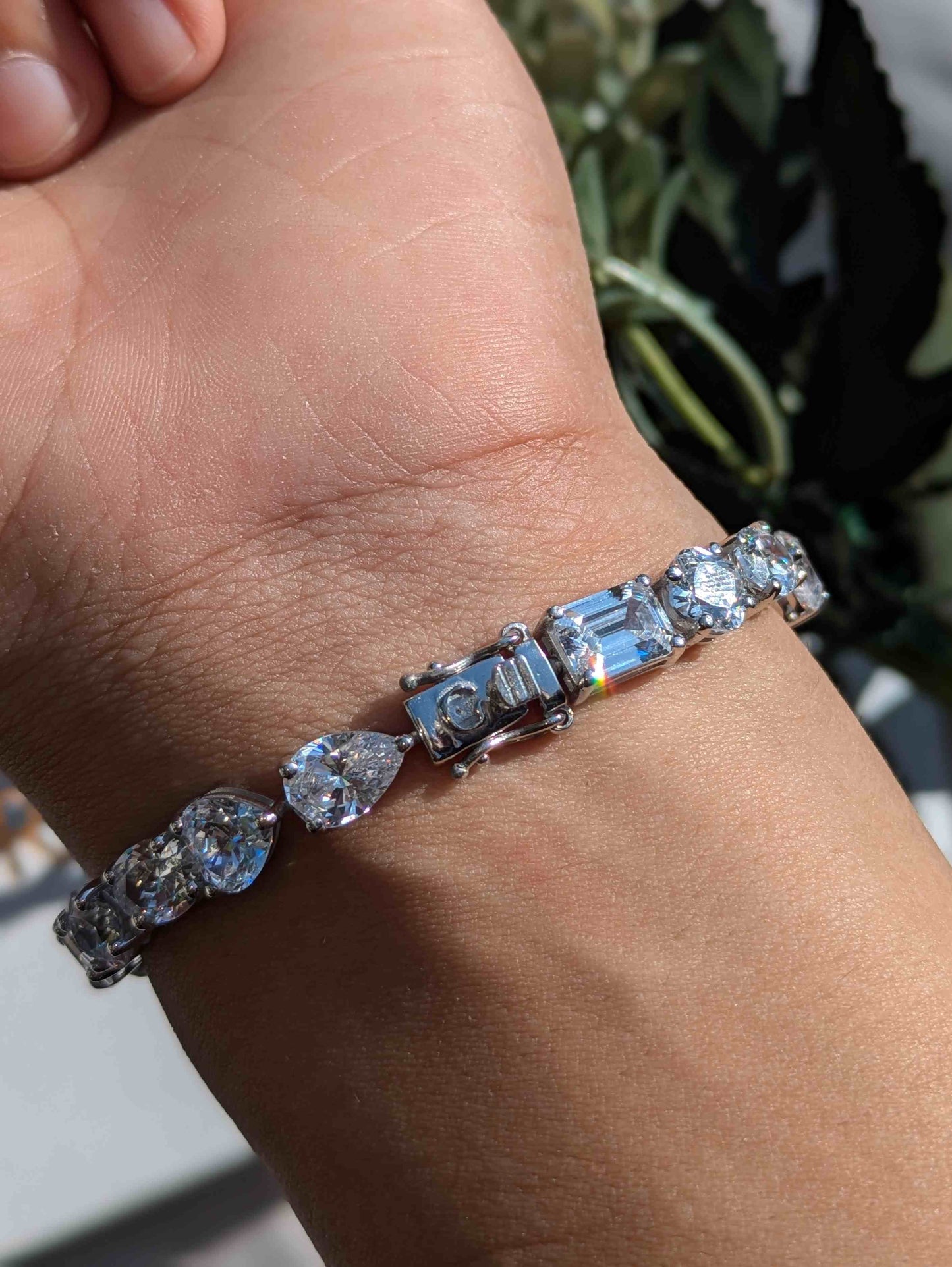 MultiStone Tennis Silver Bracelet
