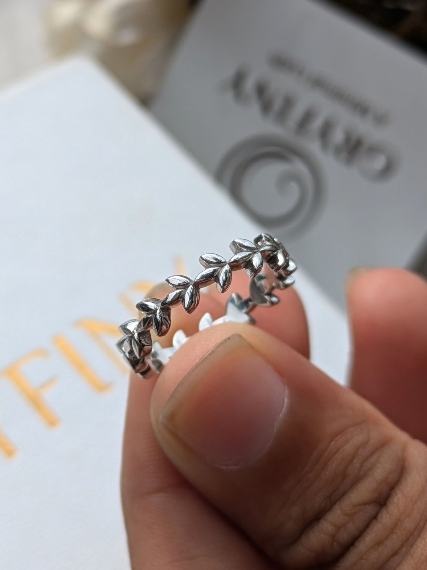 Clover Leaf Silver Stackable Ring