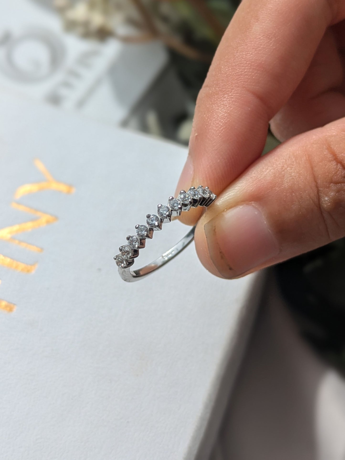 Round Silver Stackable Ring