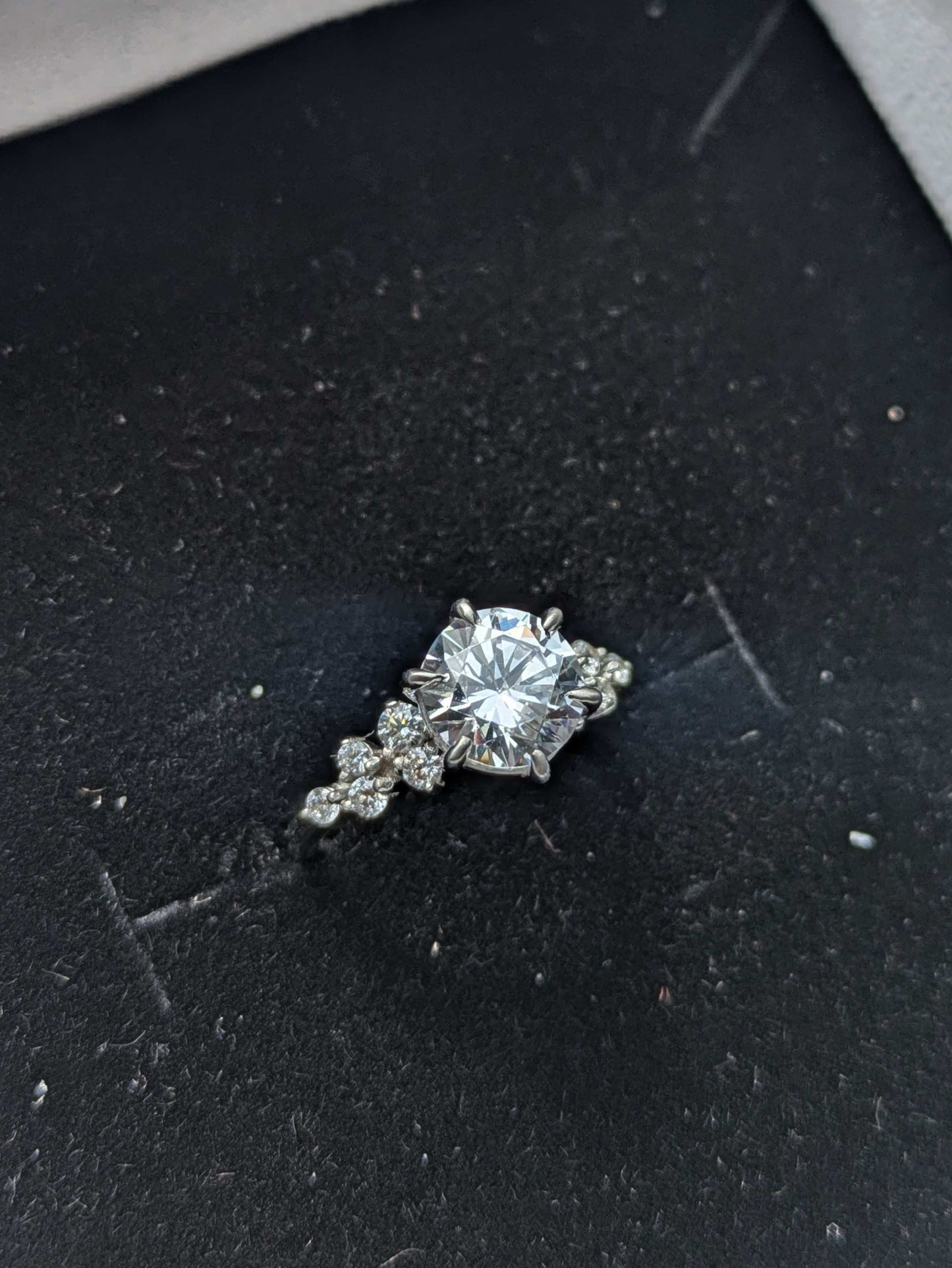 Eliza Elegant Silver Solitaire Ring