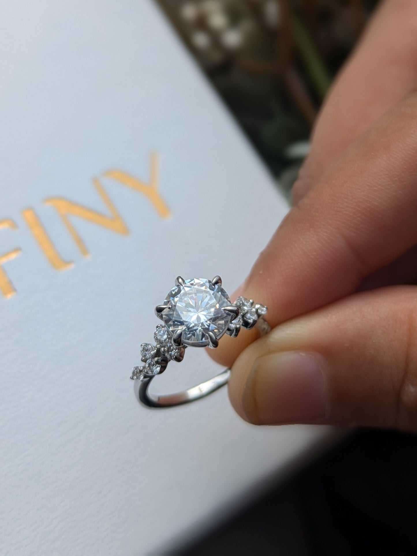 Eliza Elegant Silver Solitaire Ring