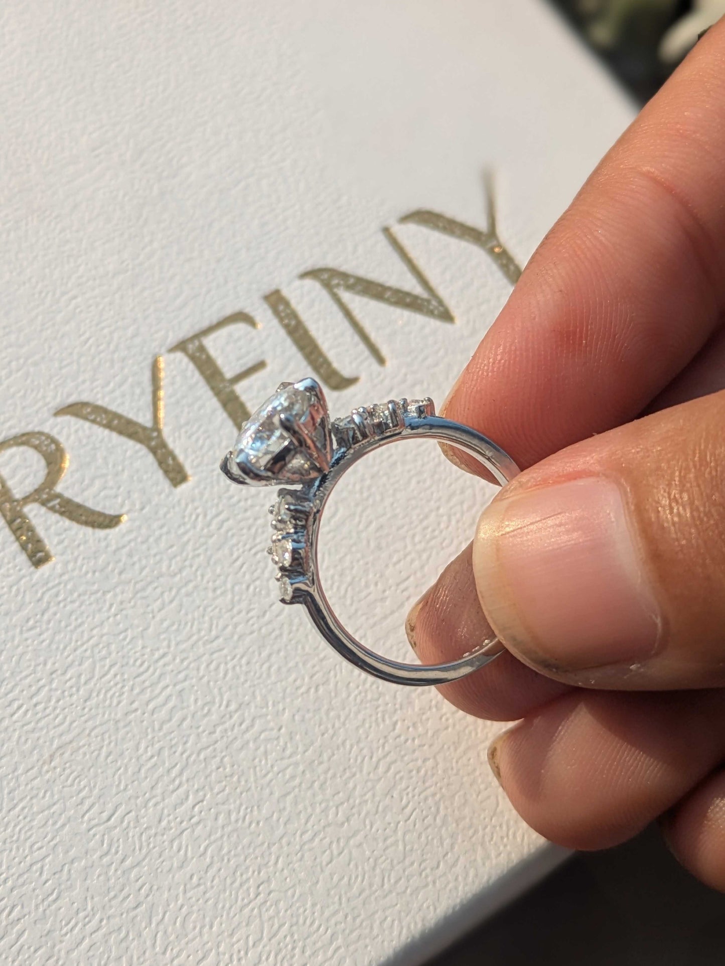 Portuguese Cut Round Floral Solitaire Silver Ring For Women