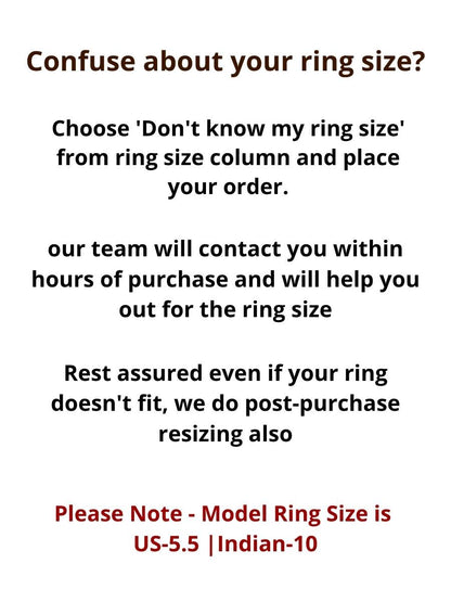 Floral Blue Silver Stackable Ring