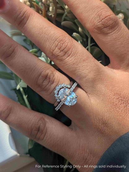 Curve Crown Silver Stackable Ring For Women