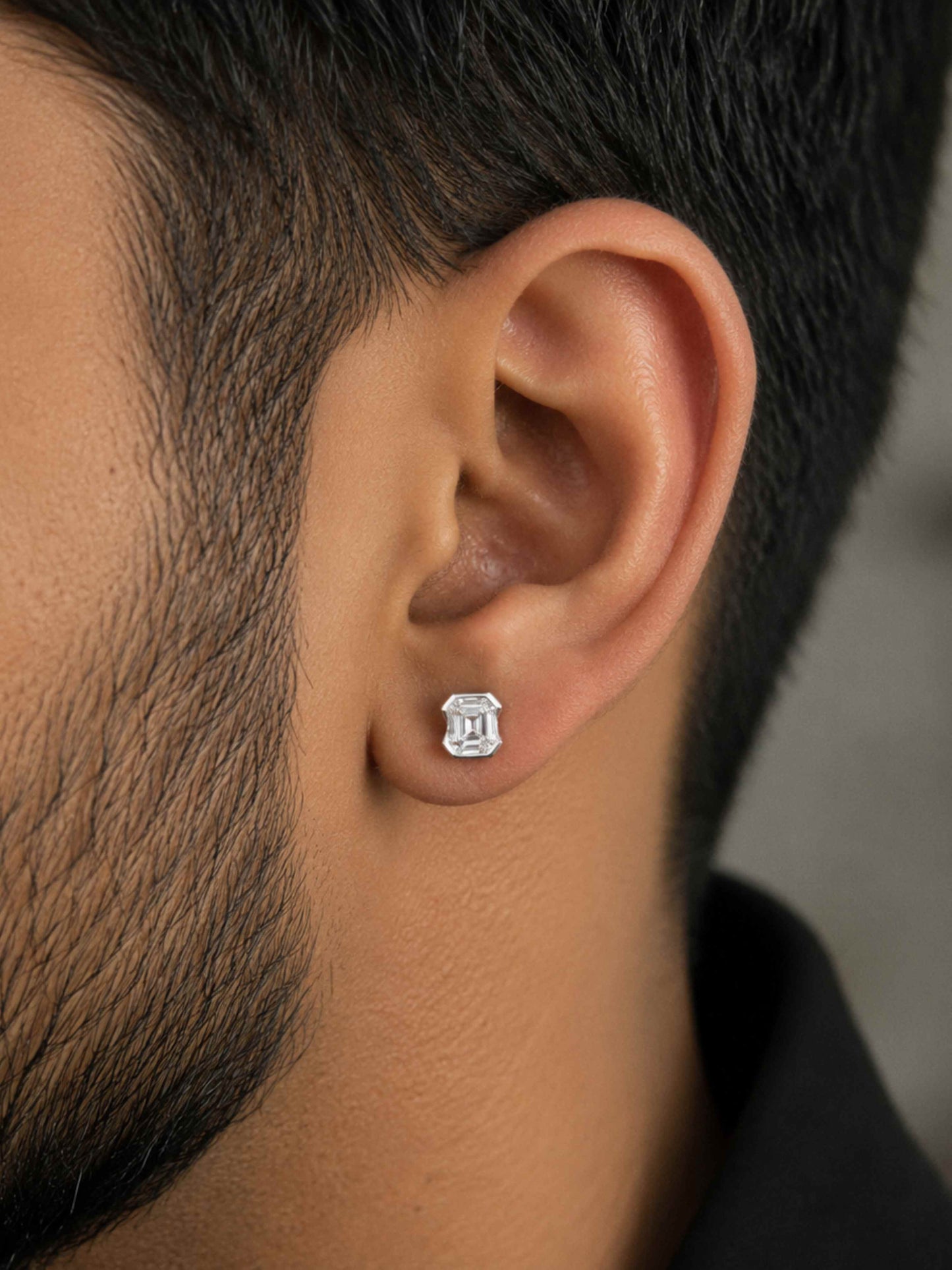 Ascher Silver Stud for Mens