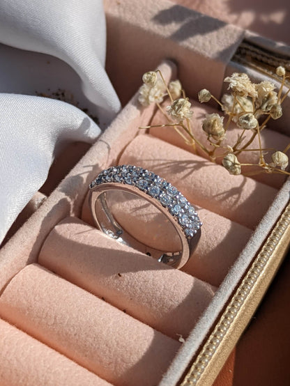 Thea Diamond Silver Band