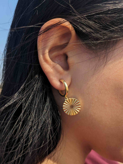 silver hoop earrings