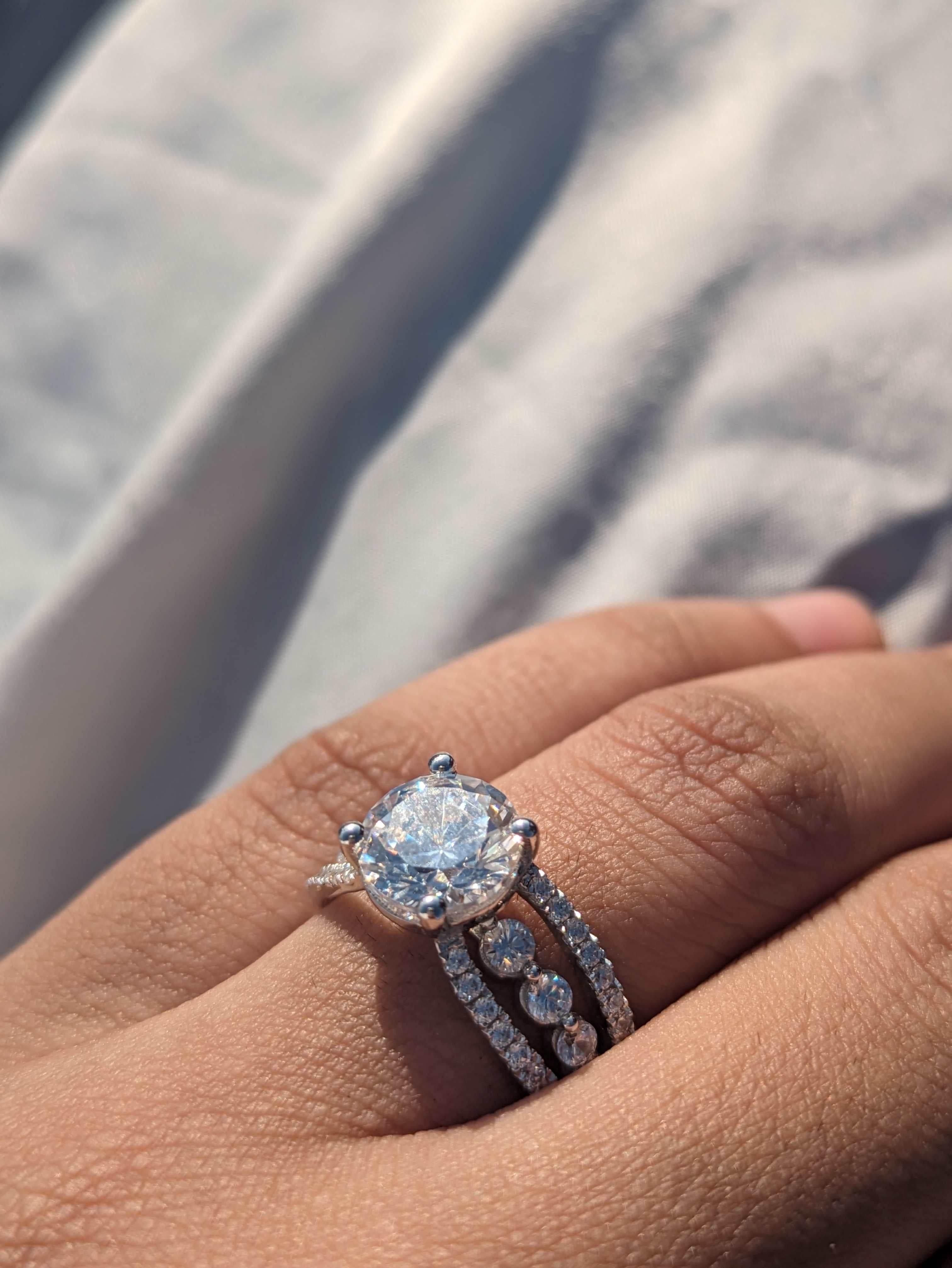 Maeve Elegant Silver Solitaire Ring