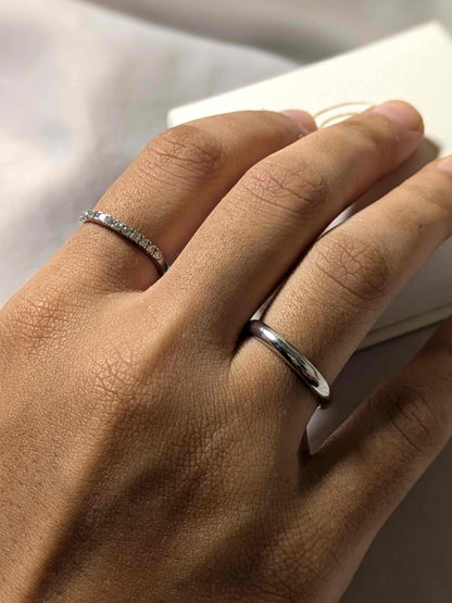 Sky Silver Sleek Band (Unisex)