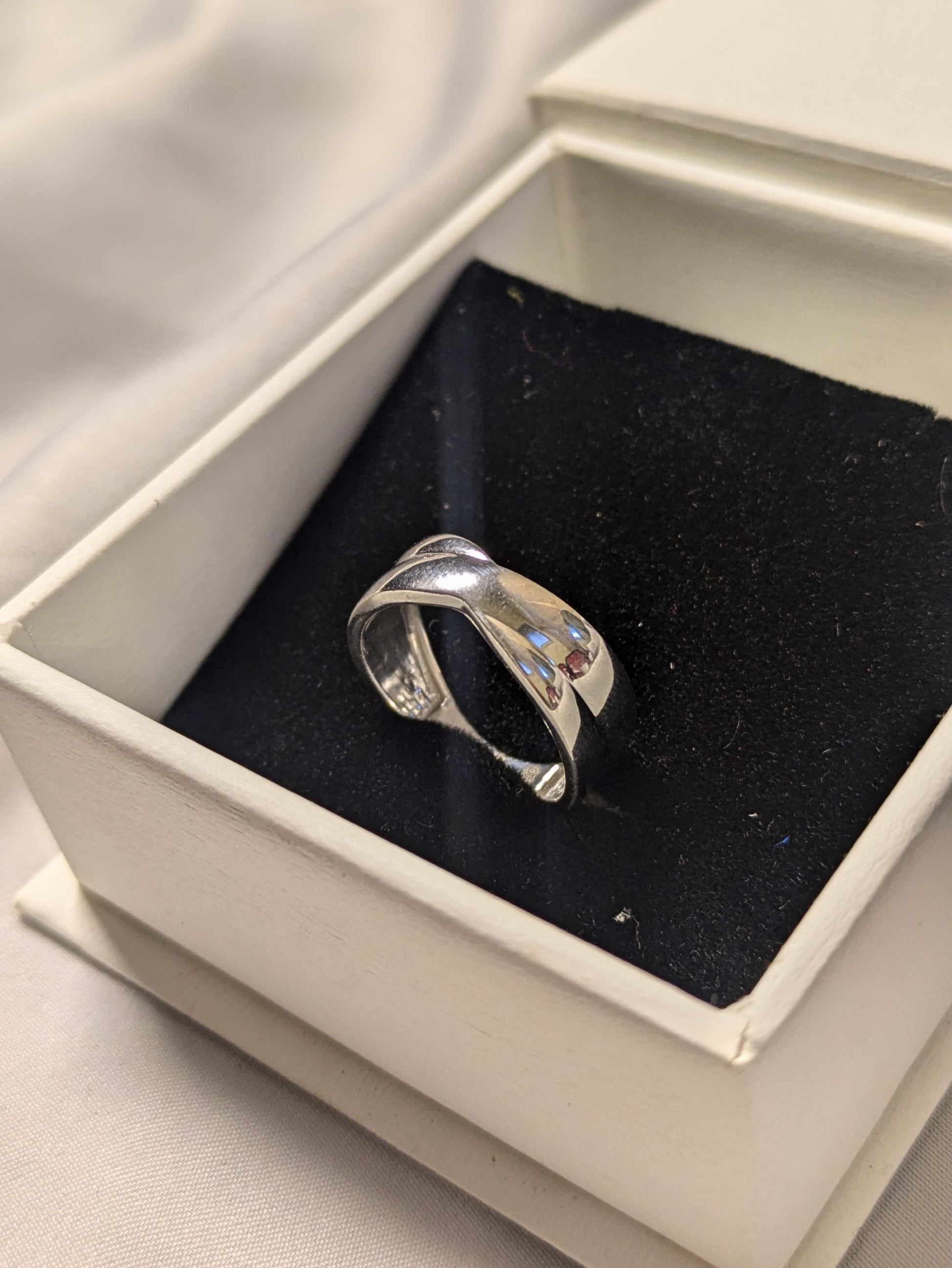 925 Sterling Silver Dome Ring Jane Cross Band Ring Timeless