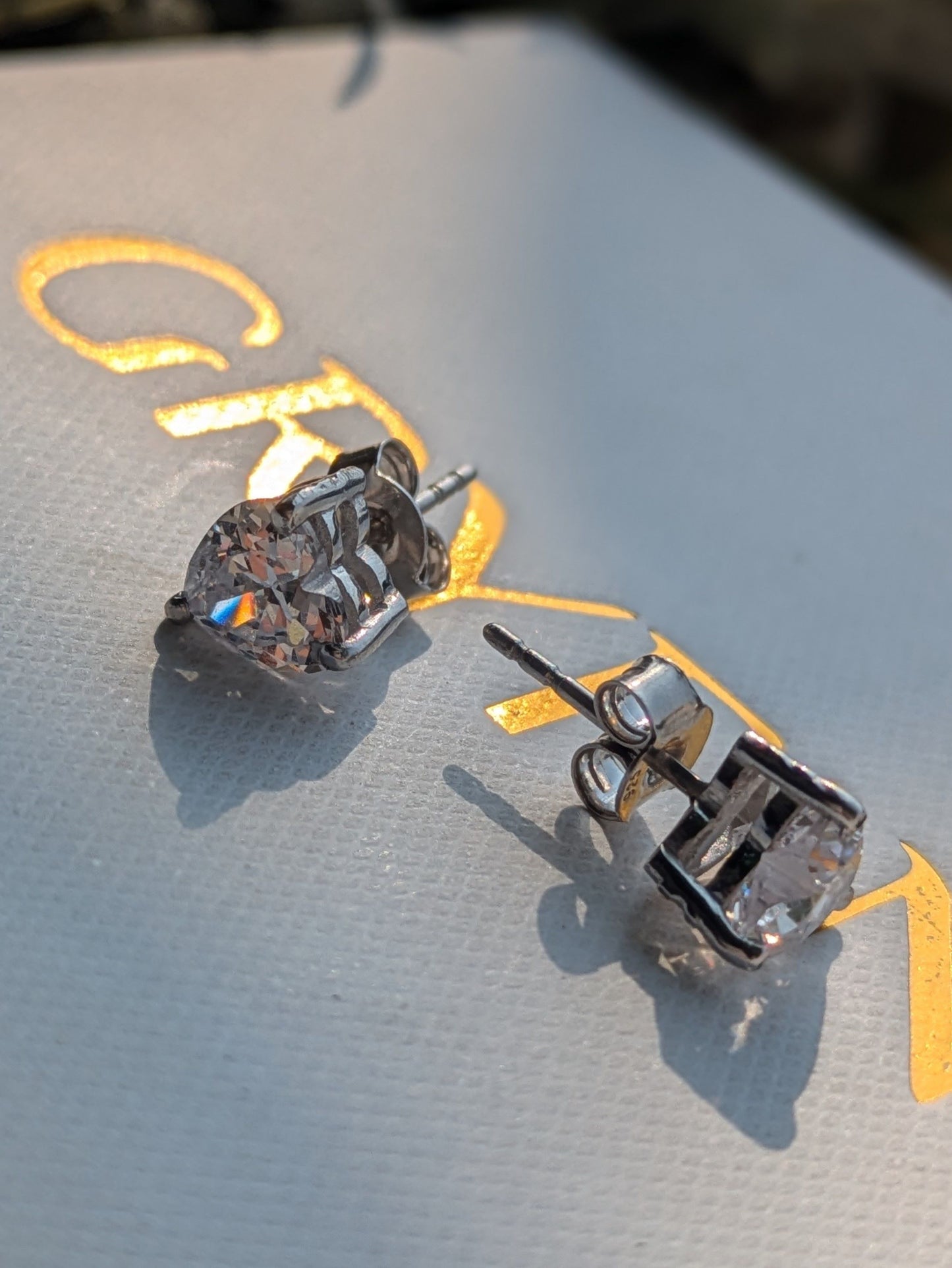 Heart Stud Silver Earring