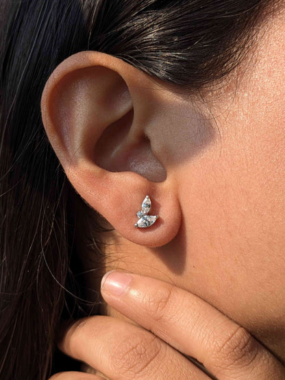 Dainty Birdie Silver Earring