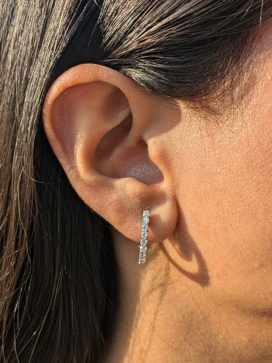Classic Silver Hoop Earring