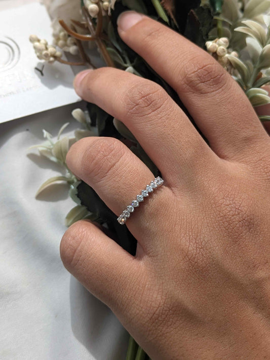 Round Silver Stackable Ring