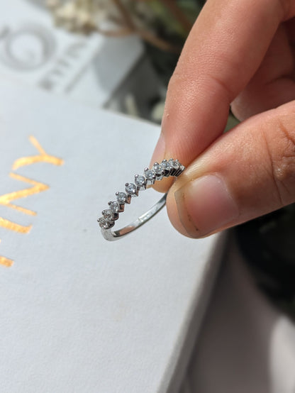 Round Silver Stackable Ring