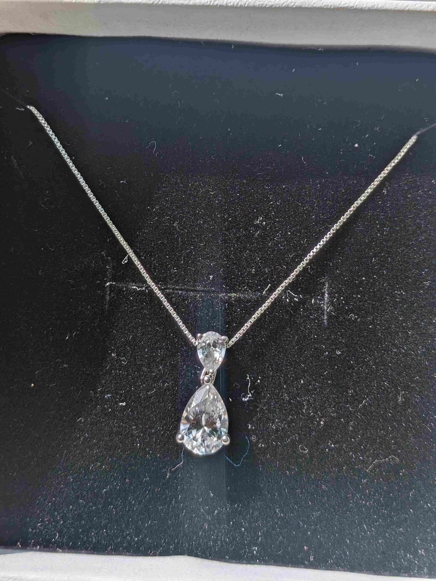 Pear & Pear Silver Pendant