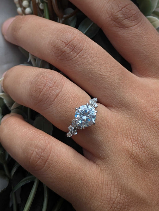 Eliza Elegant Silver Solitaire Ring