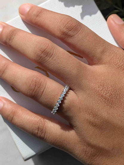 Round Silver Stackable Ring