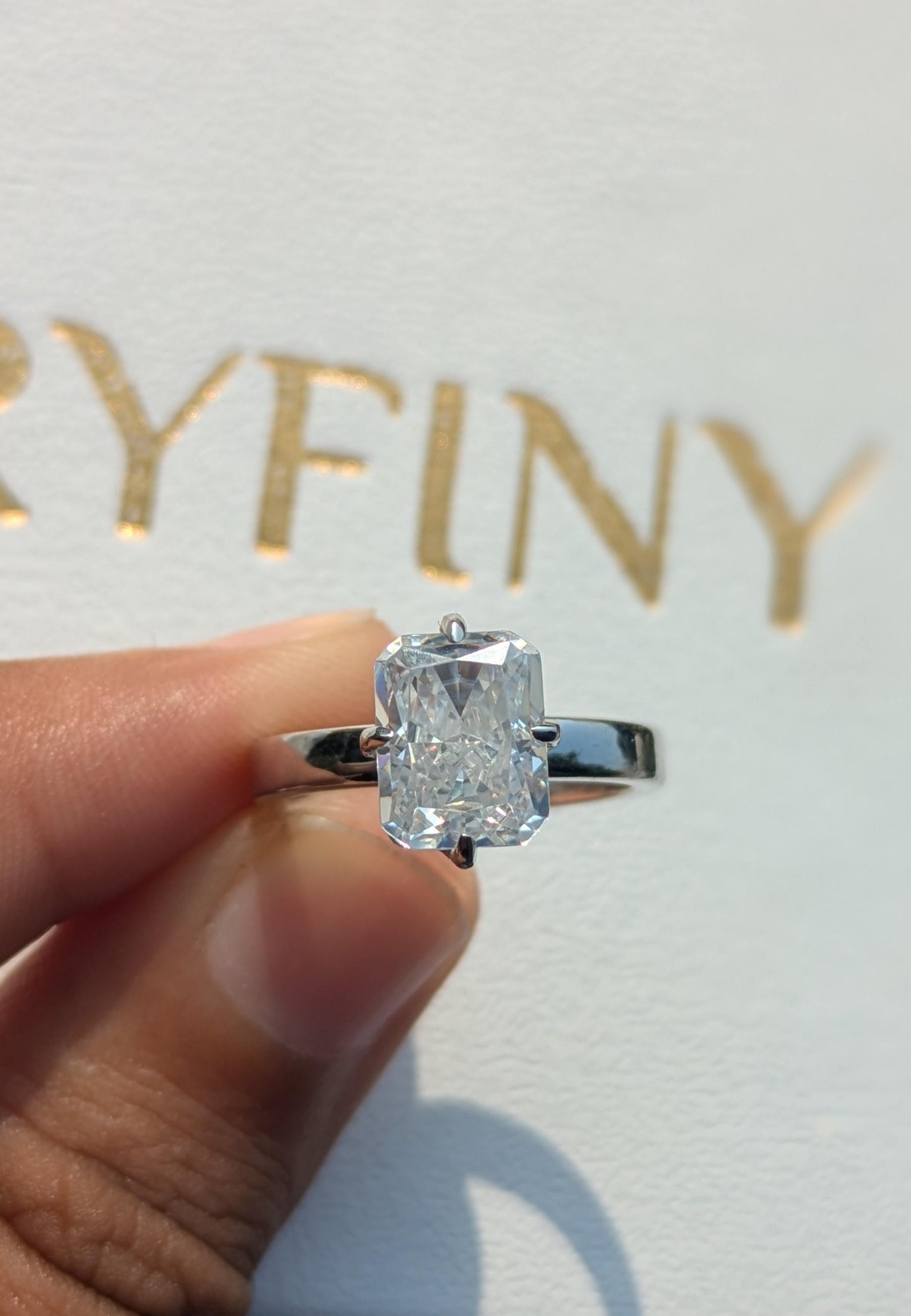 Radaint Ice Crushed Silver N/S Setting Ring For Women