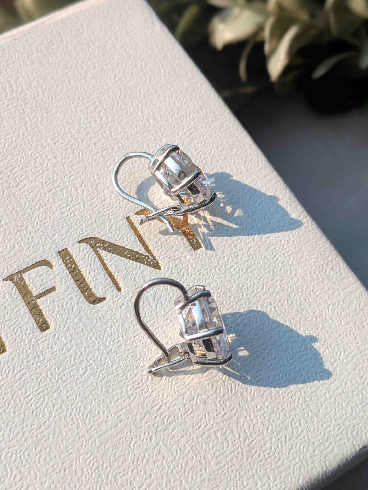 12 mm Round Silver Earrings For Women