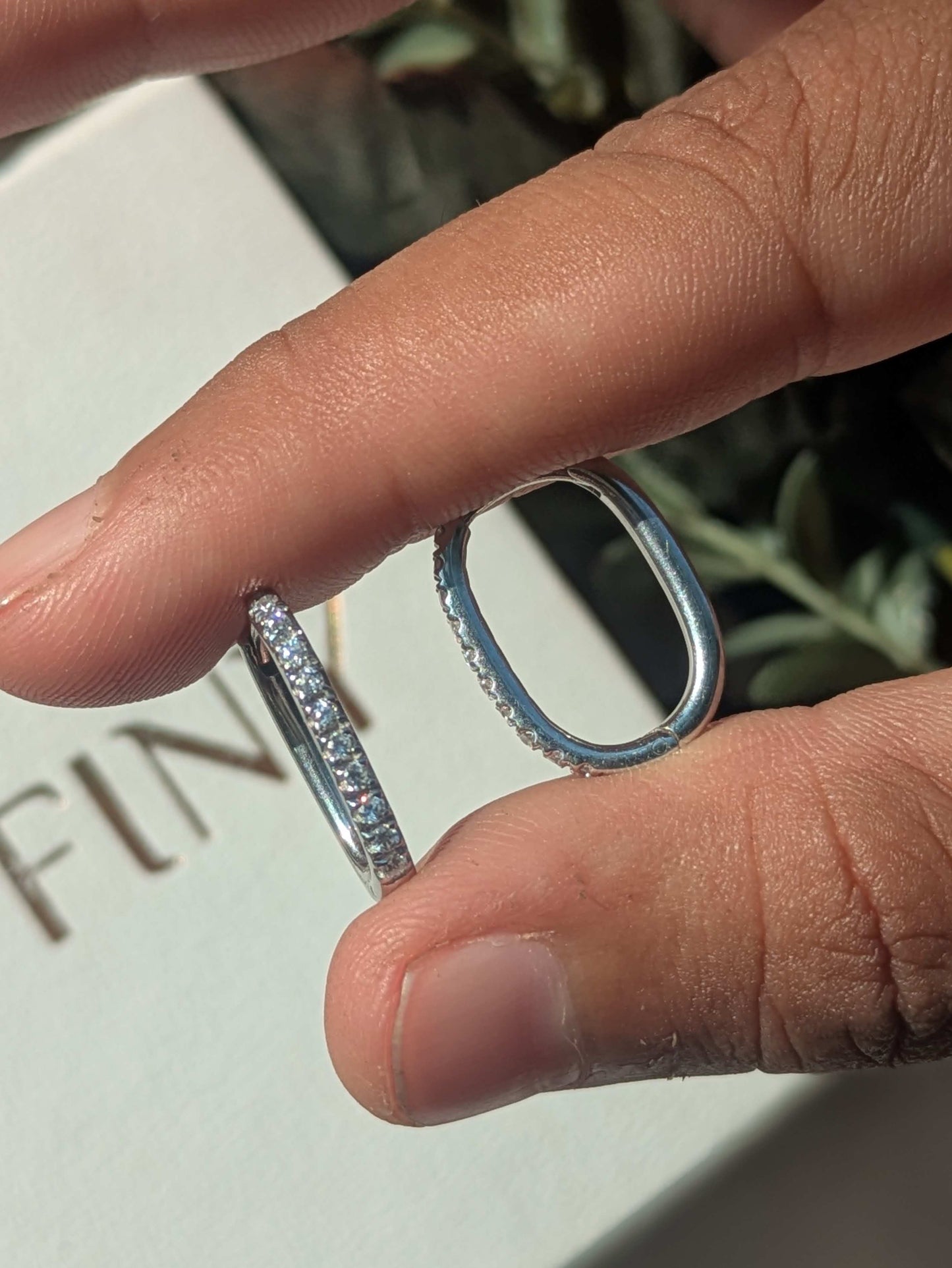 Classic Oval Silver Hoop Earring For Women