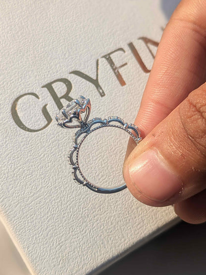 2Ct Marell Luxe Round Solitaire Silver Ring For Women