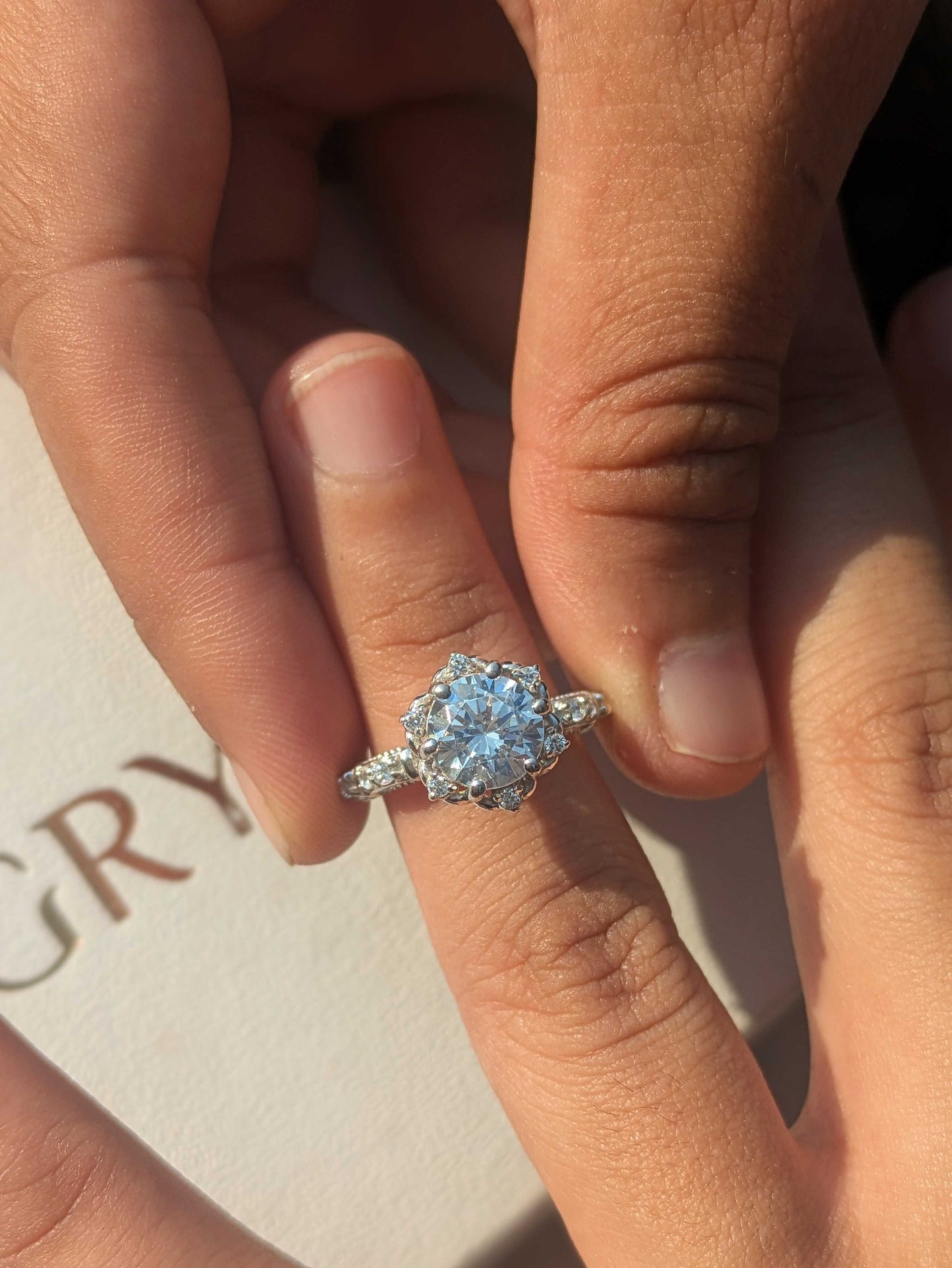 2Ct Marell Luxe Round Solitaire Silver Ring For Women