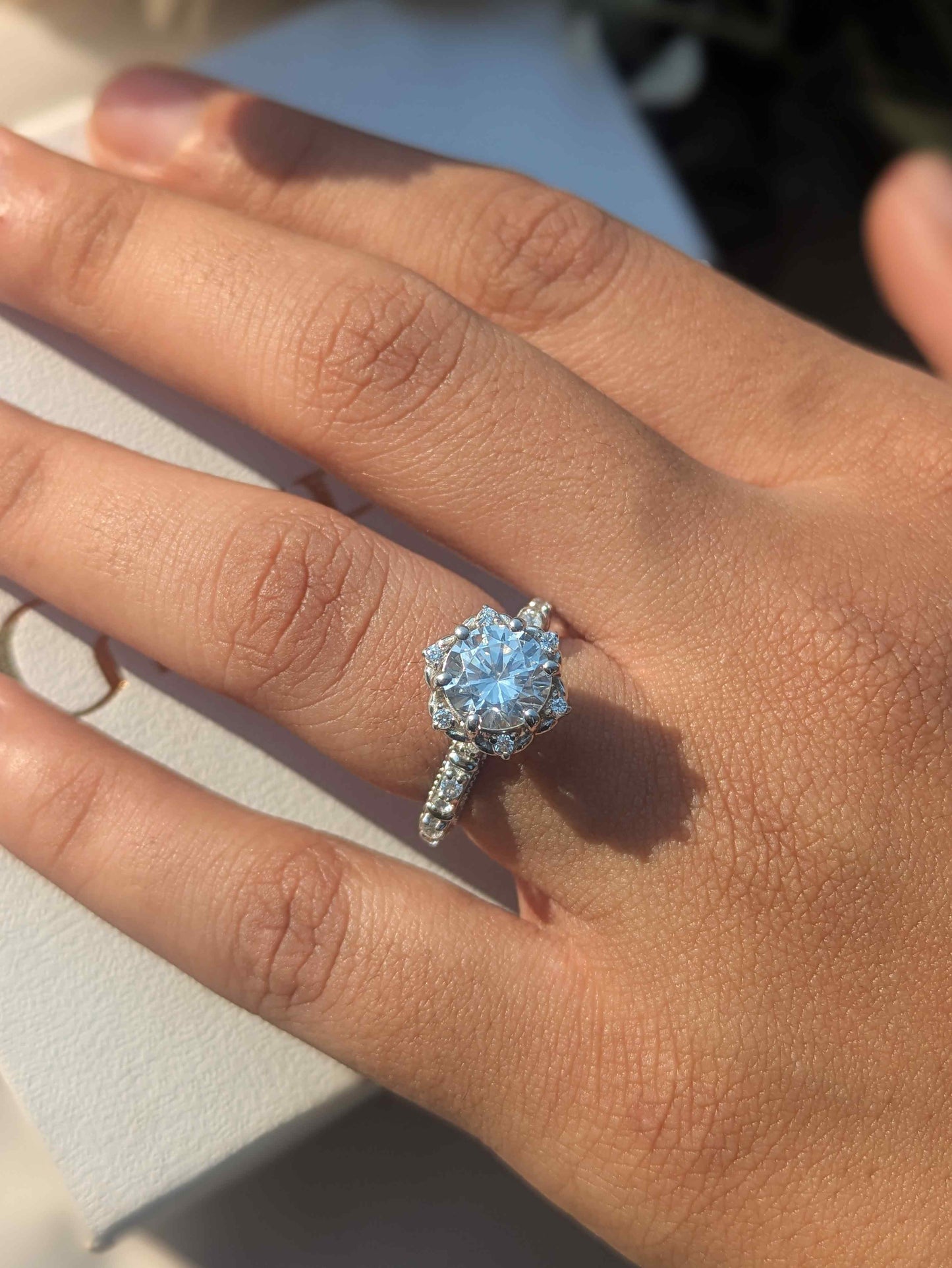 2Ct Marell Luxe Round Solitaire Silver Ring For Women