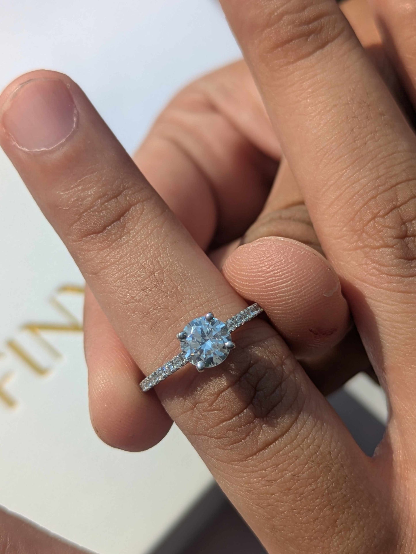 0.8Ct Rosie Round Solitaire Silver Ring For Women