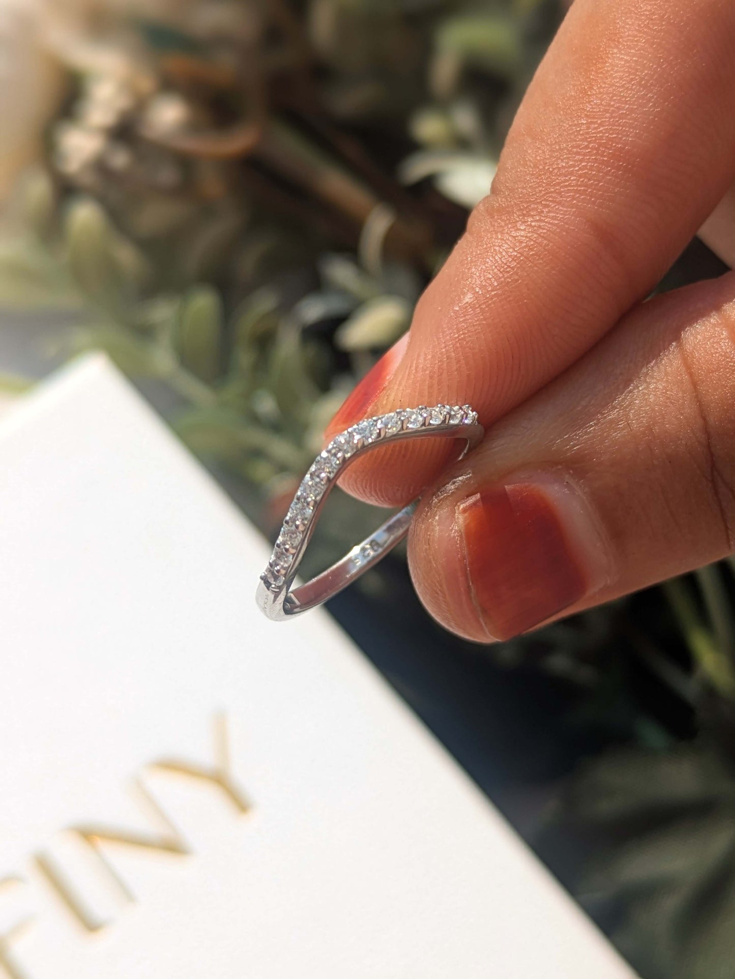Curve Silver Stackable Ring For Women