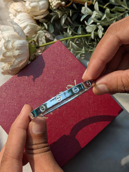 Solid Silver Bangle For Women