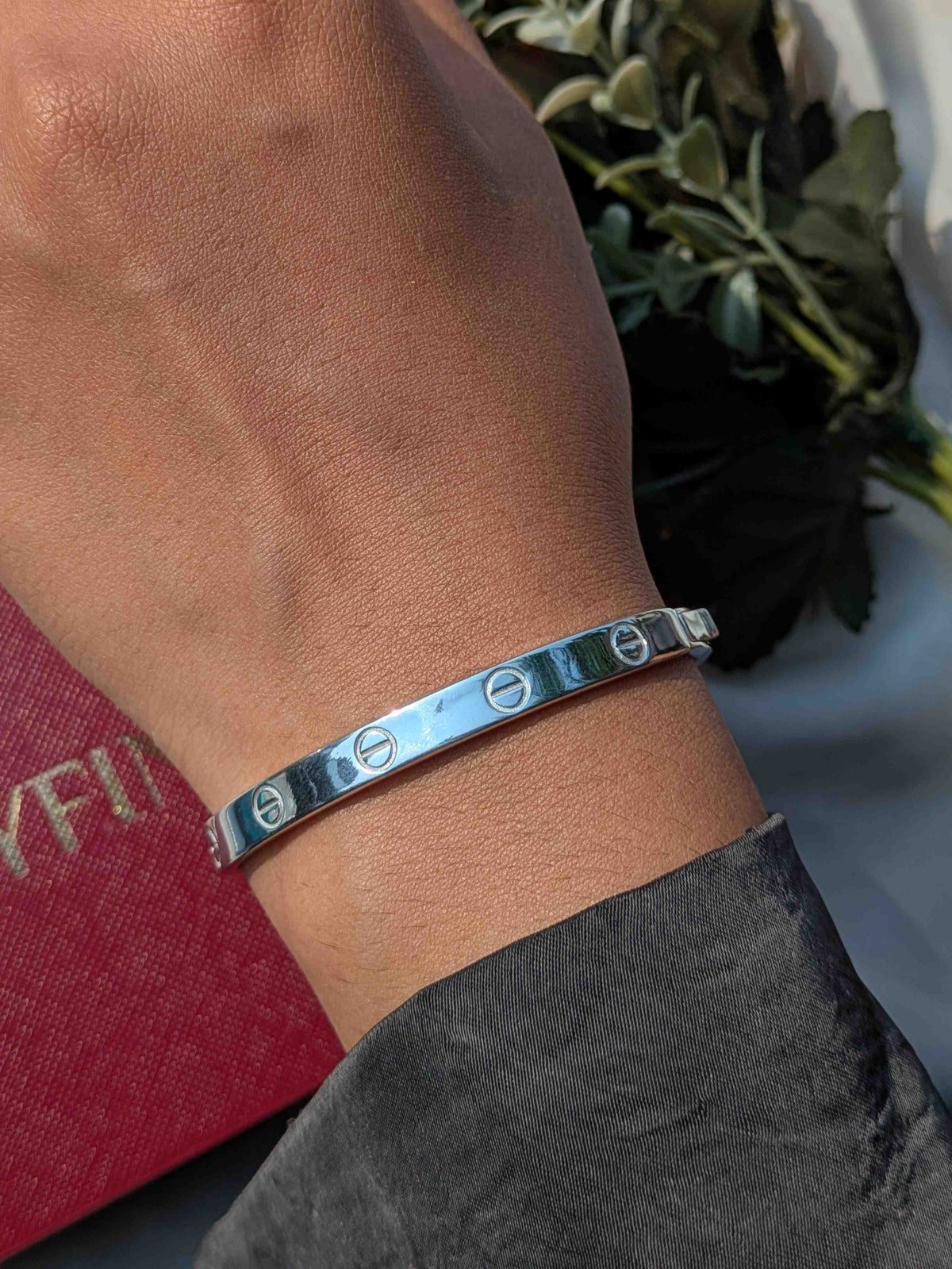 Solid Silver Bangle For Women
