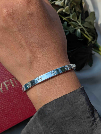 Solid Silver Bangle For Women