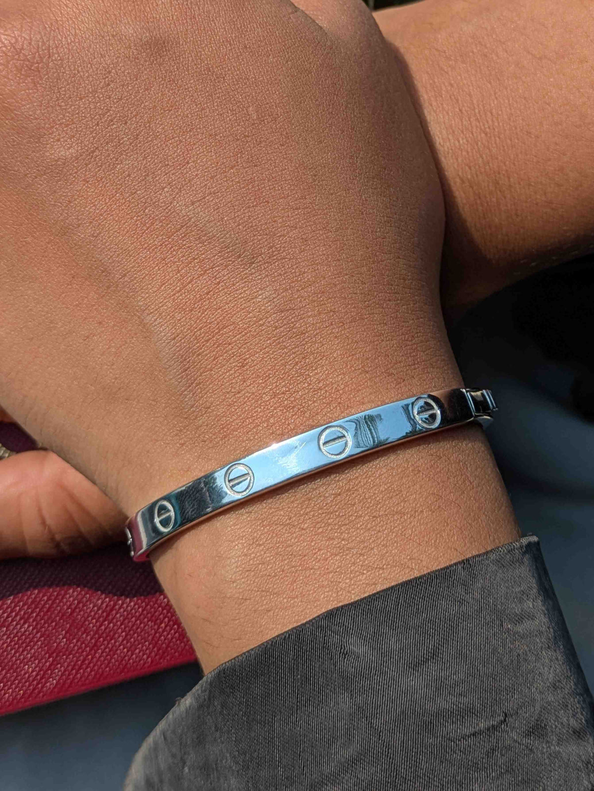 Solid Silver Bangle For Women