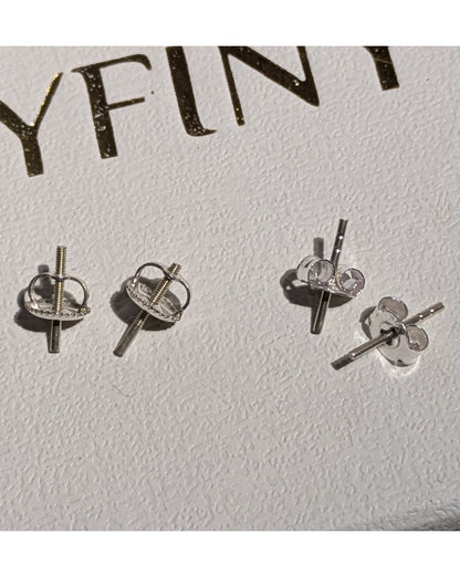 Jazmine Silver Dangling Hoop Earring