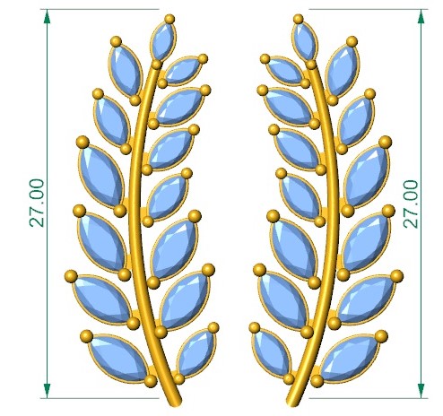 Leaf Silver Climber Earrings For Women