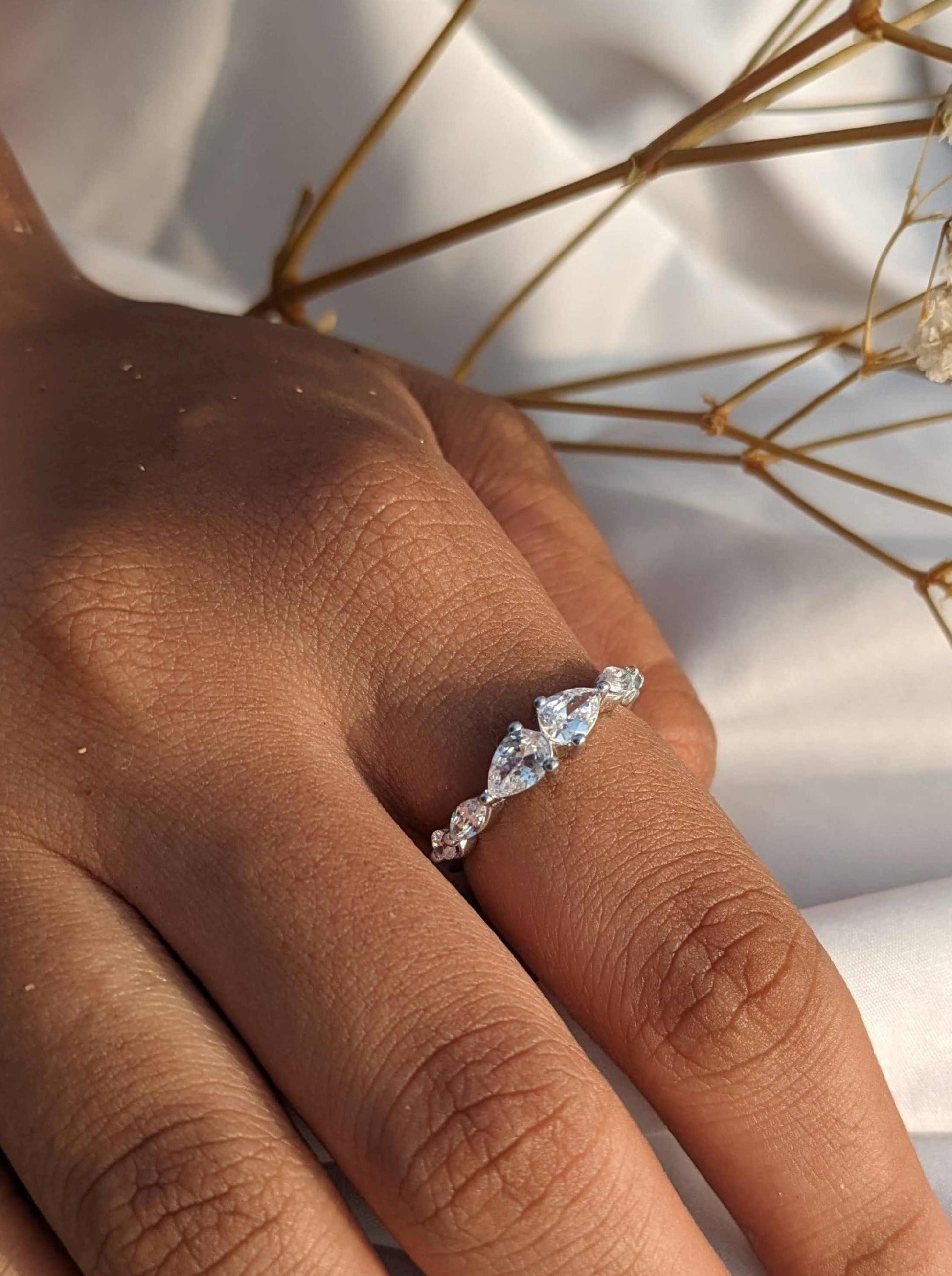 Sterling Silver Promise Rings That Look Like Engagement Rings