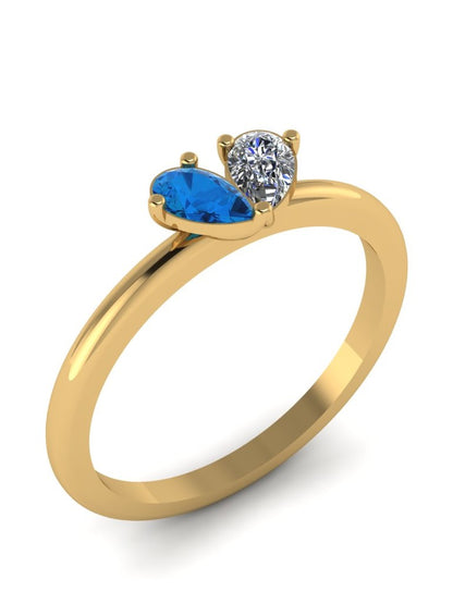 Anya Silver heart Ring